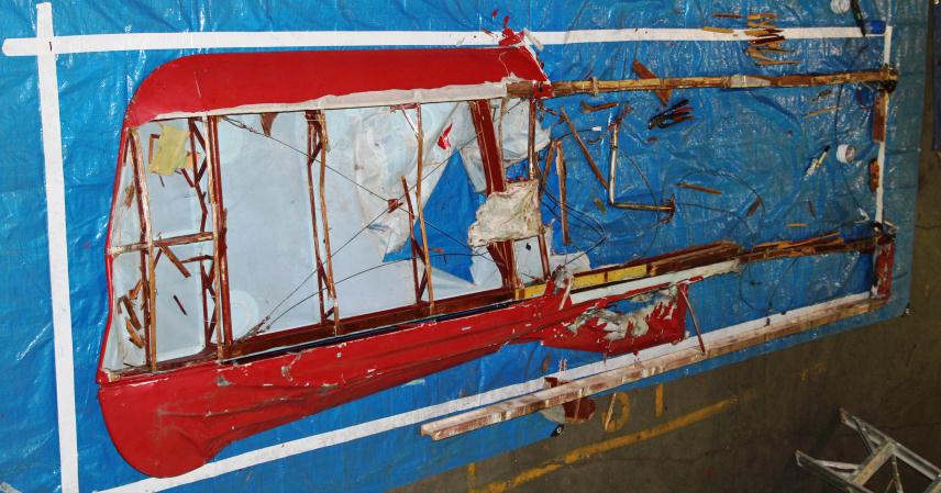 Figure 22: Left lower wing looking at the upper surface